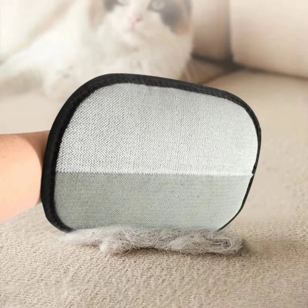 2pcs Cat Grooming Gloves Electrostatic Pet Hair Removal Brush for Cleaning Sofa Carpet clothes Double-sided Pet Hair Remover