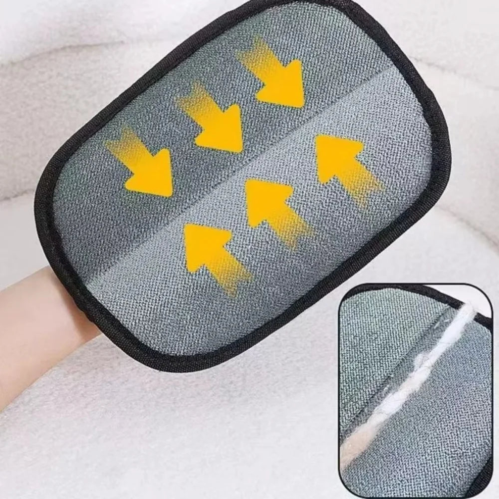 2pcs Cat Grooming Gloves Electrostatic Pet Hair Removal Brush for Cleaning Sofa Carpet clothes Double-sided Pet Hair Remover
