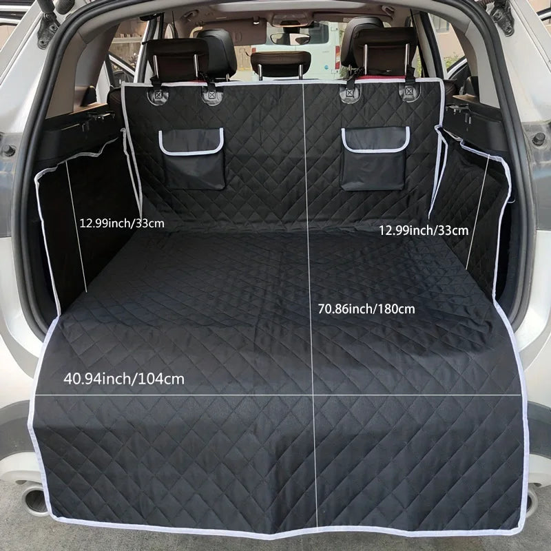 Waterproof Dog Car Seat Cover Trunk Case Dog Car Transporter Travel Mat Pad Dog Carriers Hammock For Small Medium Large Dogs